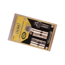 Hubrendy Çer Yuma 68mm Mandallı Çelik Kapı Tuzaklı Barel Seti - Sarı