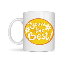 You're The Best Yazılı Porselen Kupa Model 123 Motive Edici Tasarım, Özel Hediye Fikri, Kahve & Çay Kupası Diğer