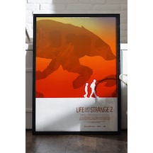 Life İs Strange 2 Siyah Ahşap Çerçeveli Poster, Dekoratif Oyun Duvar Tablosu
