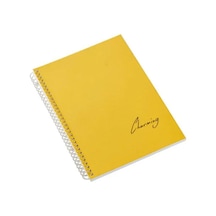 Tokaç A4 Pp. Kp Spiralli 72 Yp Defter Düz Tok-170-sarı