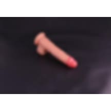 Odins Shop USB Şarjlı 22 CM Isıtmalı İleri Geri Hareketli Çift Katmanlı Uzaktan Kumandalı Penis