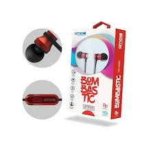 Simex Mikrofonlu Kulaklik 3,5 Universal Spd-04 Bombastic Kirmizi Siyah Diğer