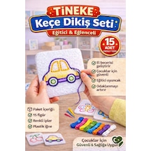 Keçe'den 15 Adet El İşi Dikiş Kiti Desenli Kolay Ve Eğlenceli Hobi Eğitici Öğretici Figür 15 Li