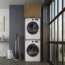 Banyo Dolabı 231,2 X 67 Cm Çamaşır Ve Kurutma Makinesi Dolabı Atl Atlantik Çam