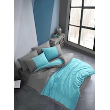 Kingsize Poplin Nev Diamond Turkuaz Renkli