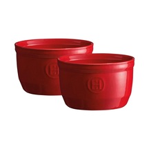 Emile Henry Ramekin N 10 Seramik Fırın Kabı 2'li Kırmızı/burgundy Diğer