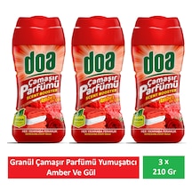 Doa Granül Çamaşır Parfümü & Çamaşır Yumuşatıcı Amber Ve Gül 3 X 210 Gr 3'lü Set