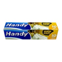 Handy Vakumsuz Şeffaf Giyisi Elbise Ceket Mont Askı Kılıfı Poşeti Torbası - 10 Adetlik 1 Kutu