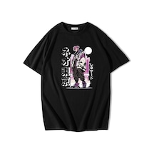 Brz Collection Oversize Tokyo City Vs Man T-shirt-siyah Siyah