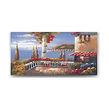 Deniz Manzaralı Cafe Tablosu - 100x50cm 7/8 Yaş