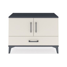 Arges Şifonyer 2 Raflı Tek Çekmeceli 2 Kapaklı 88x30x64 Antra... Antrasit