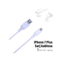 İphone Uyumlu 7 Plus Şarj Kablosu 3.4a Usb - Ligtning