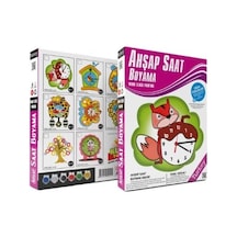 Ahşap Saat Boyama - Lazer Kesim Ahşap Saat Ve Mekanizması + 6 Boy