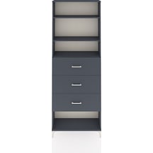 Arges Dolap 3 Raflı 3 Çekmeceli 88x30x243 Antrasit-antrasit Antrasit Arges Dolap 3 Raflı 3 Çekmeceli 88x30x243 Antrasit-antrasit Antrasit