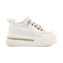 Beyaz Yüksek Taban Kadın Sneaker 25y492 Z Beyaz