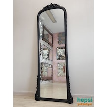 Matmazel Model Siyah Renk Varaklı Boy Aynası Siyah
