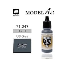 17 Ml. Gray Model Air Serisi Maket Boyası, Vallejo 71047 Standart