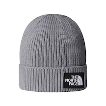 The North Face Tnf Logo Box Cuffed Beanıe Unisex Bere Nf0a8chedyy1 Gri