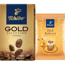 Tchibo Gold Selection Öğütülmüş Filtre Kahve 250 G + Türk Kahvesi 100 G