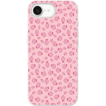 İphone 16e Uyumlu Pembe Balıklar Baskılı Silikon Kılıf