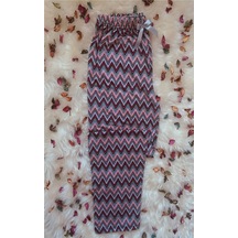 Cepsiz Viskon Yazlık Kadın Pijama Altı V35 Kırmızı