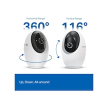 C260 Akıllı Wi-fi Güvenlik Kamerası 4k 8mp Yüz Tanıma Aı Algılama Gelişmiş Gece Görüşü Fiziksel Gizlilik 360 Görüntüleme Çift Yönlü Ses Microsd & Bulut Destekli