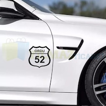 Memleket Plaka Kodu Oto Sticker Yapıştırma 1 Adet Kaliteli Folyo