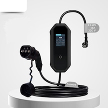 16A 3.5Kw Monofaze Schuko Fiş Taşınabilir Elektrikli Araç Şarj Cihazı 5 M Türkçe