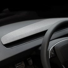 Tesla Model Y Juniper İçin Uyumlu Göğüs Havalandırma Alanı Kaplama 2 Parça Parlak Karbon