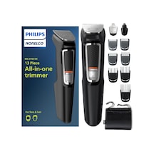 Philips Norelco Multi Groomer All-in-one Giyotin Serisi 3000-13 Parça Erkek Bakım Seti Sakal, Yüz, Burun, Kulak Saç Düzeltici Ve Saç Kesme Makinesi İçin - Bıçak Yağı Gerekmez, Mg3740/40