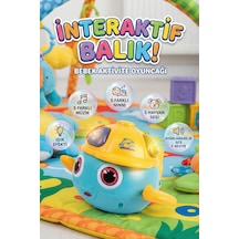 Eğitici Müzikli Işıklı İnteraktif Balık Bebek Aktivite Oyuncağı Ninnili Sesli Oyuncak