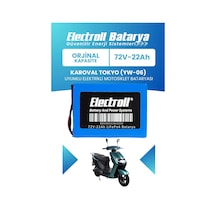 Karoval Tokyo Yw-06 Uyumlu Batarya Standart Kapasite Lifepo4 72v 22ah Elektrikli Motosiklet Bataryası