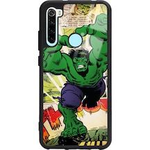 Xiaomi Redmi Note 8 Hulk Tasarımlı Glossy Telefon Kılıfı Siyah