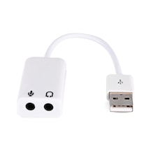 Usb Ses Kartı Çevirici 7+1 Dönüştürücü Laptop Harici Ses Kartı