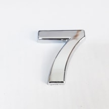 Cemax 7 Rakamı 3,75 Cm Krom Yapışkanlı