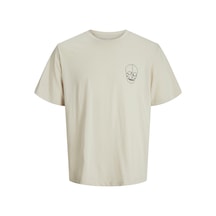 Jack & Jones Jjbrown Erkek T-shirt 12271365 Moonbeam