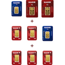 Nadir Gold 24 Ayar 20 Gram Altın 2 Ad 5 Gram Altın + 2 Ad 2,5 Gram Altın + 5 Ad 1 Gram Altın