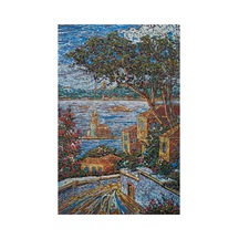 Kız Kulesi'ne Bakış: Renklerin Dokusal Dansı 37 x 57 CM