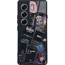 Tecno Camon 40 Retro Music Tasarımlı Glossy Telefon Kılıfı Çok Renkli