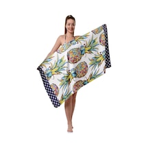 Tr Ananas Desenli Plaj Havlusu, Spor Havlusu, Mikrofiber Hızlı Kuruyan Plaj Havlusu 70x140cm Diğer