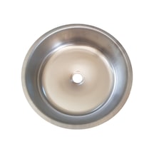 Krom Eviye 060 430 Dar Sifon Yuvarlak Desenli Eviye 38 CM