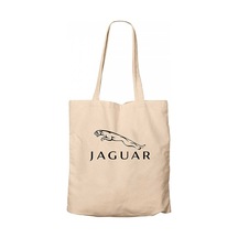 Jaguar Logo Krem Kanvas Bez Çanta Krem