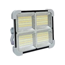 Seyyar Solar Led Projektör Gri Renk Cata 200w Güneş Enerjili Portatif Led Işık Taşınabilir Sokak Aydınlatması Ip66 Açık Lacivert