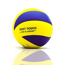 Voleybol Topu Yapıştırma Profesyonel Kalite Iç Ve Dış Mekan Sarı - Lacivert