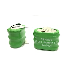3.6v 3s1p 160 Mah 2 Pin Nı-mh Buton Pil