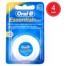 Oral-B Essential Floss Mumsuz Diş İpi 50 M x 4 Paket