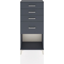 Hyperion Dolap 4 Çekmeceli 60x44x134 Antrasit-antrasit Antrasit