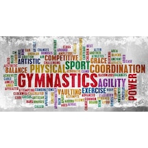 Spor Salonu Duvar Kağıdı - Gym - Yazılı