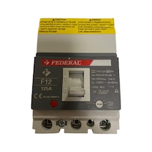 Federal F12 125A Ayar Sahalı Kompakt Şalter