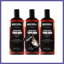 Bezos Brickell Anti-white Erkeklere Özel 3 Adet X 237 Ml Saç Sakal Bakım Şampuanı + Hediye Jel Gzystr:0336 Nıda